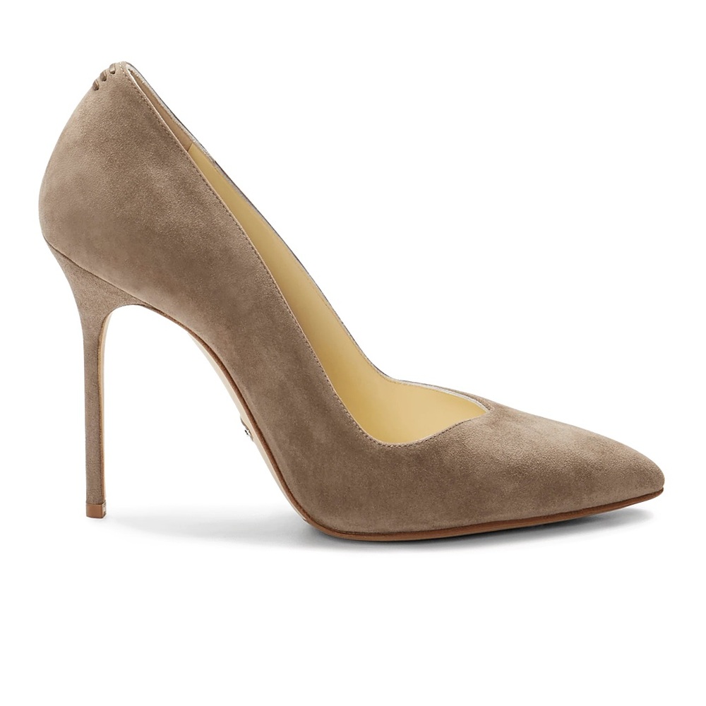 Sarah Flint Perfect Pump 100 Taupe Suede Size 35/US 5 (Retail $550) WORN ONCE